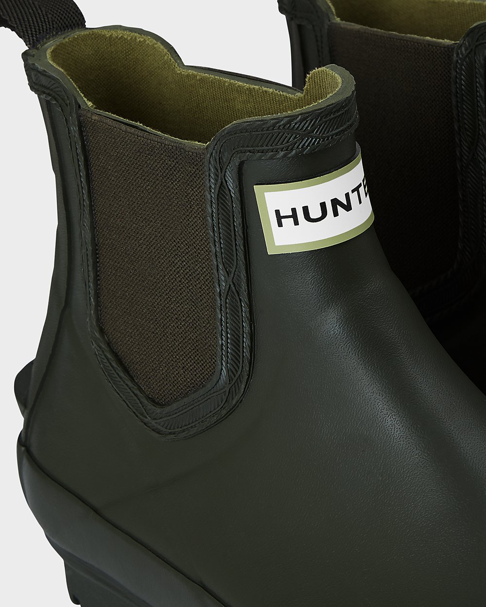 Chelsea Boots Dam - Hunter Norris - Mörk Olivgröna - 368945-RBW